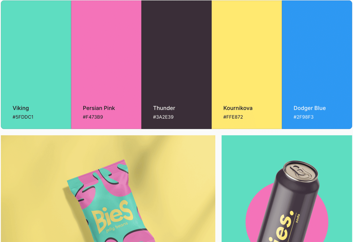 Two Color Combinations - colour palettes for landing pages and web apps ...