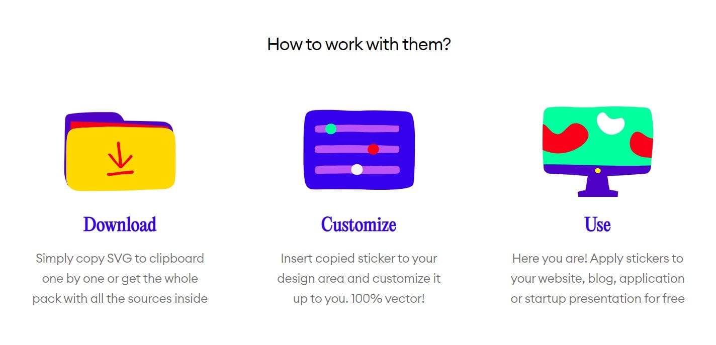 Open Stickers - Open-Source Illustrations | Prototypr Toolbox