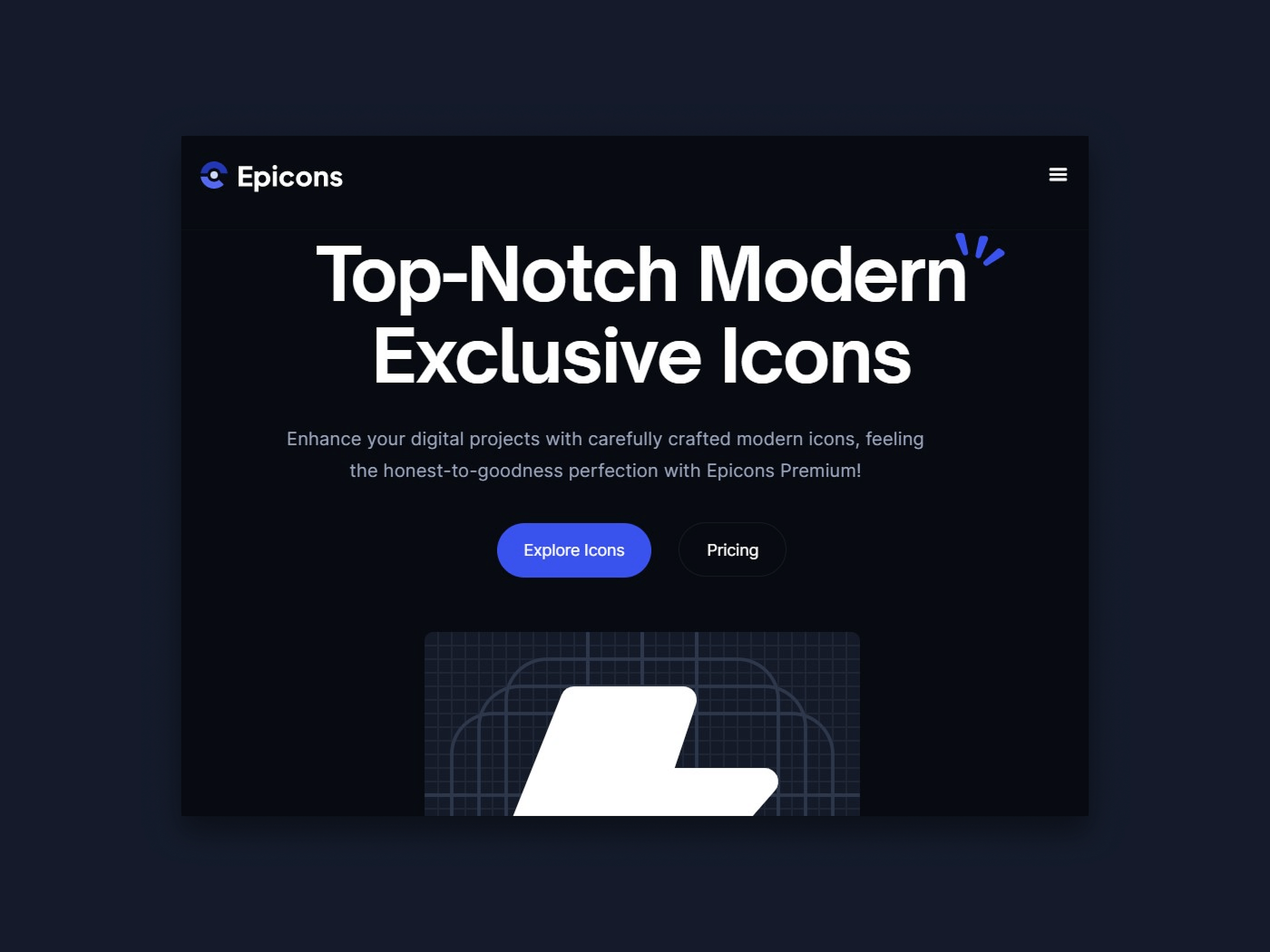 Brand logo for external website's link