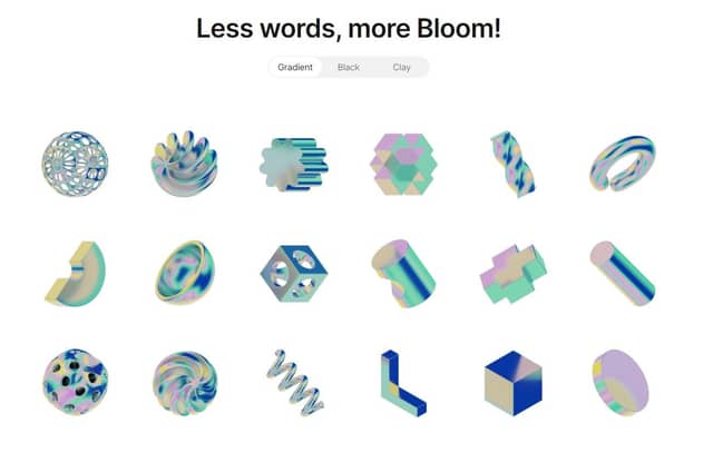 Bloom Objects - 450+ abstract 3D shapes in unique textures | Prototypr ...
