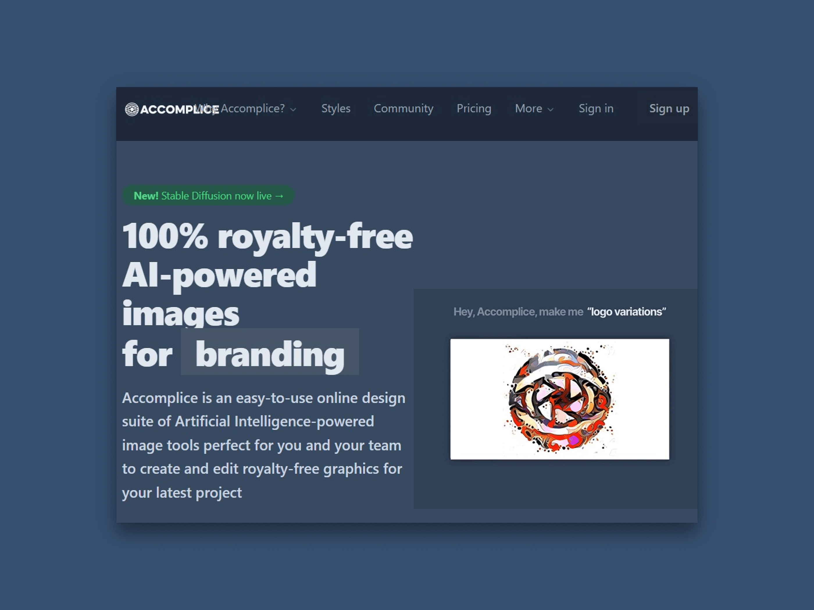 Brand logo for external website's link