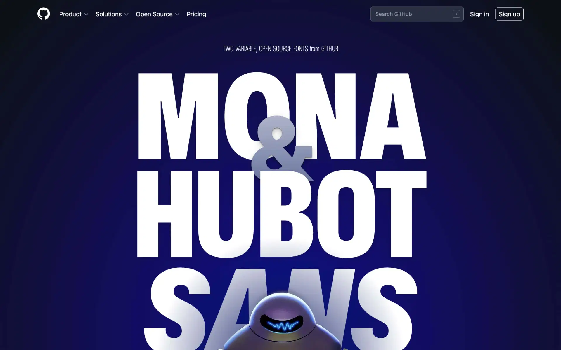 How to use huge type on the web