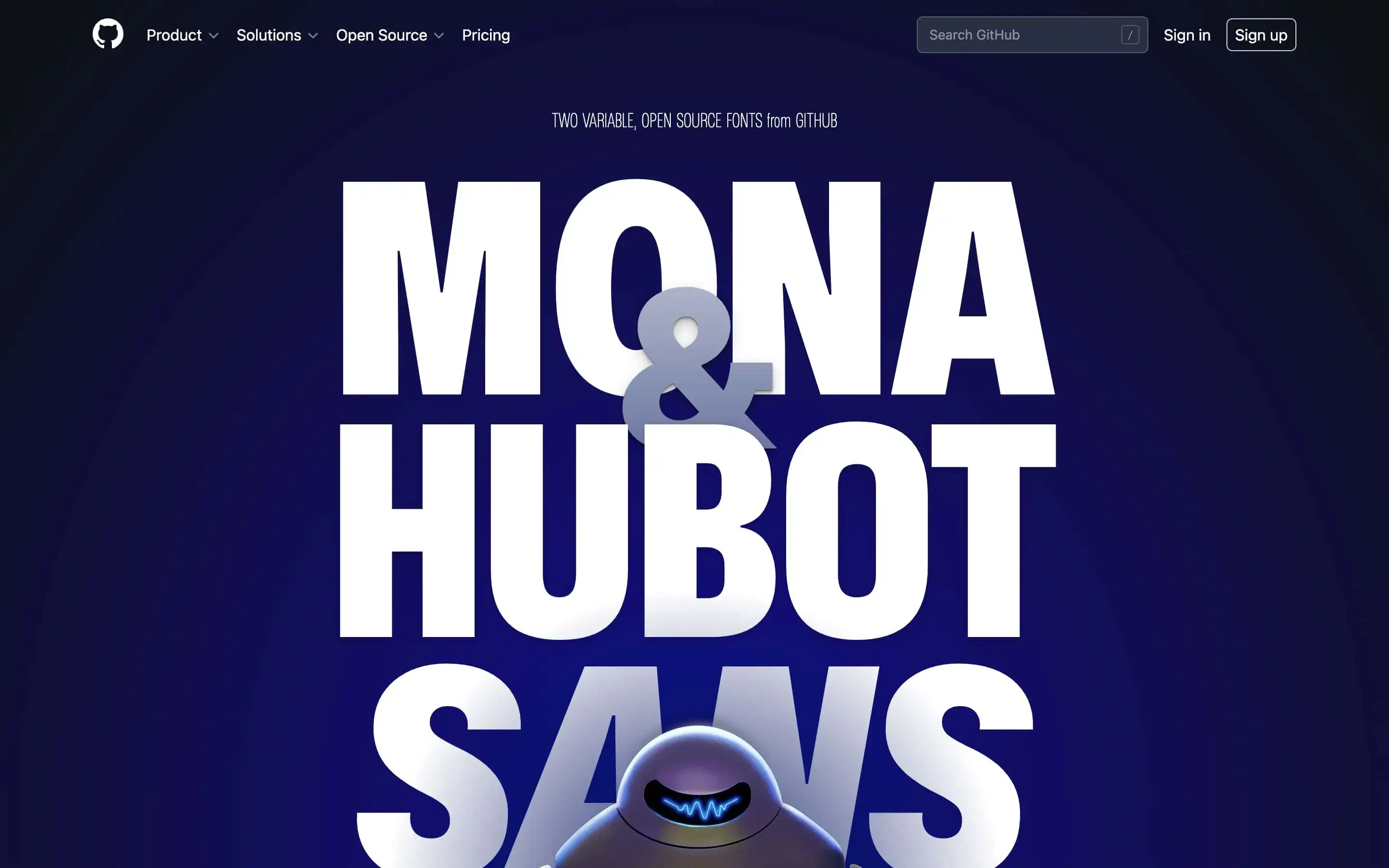 How to use huge type on the web