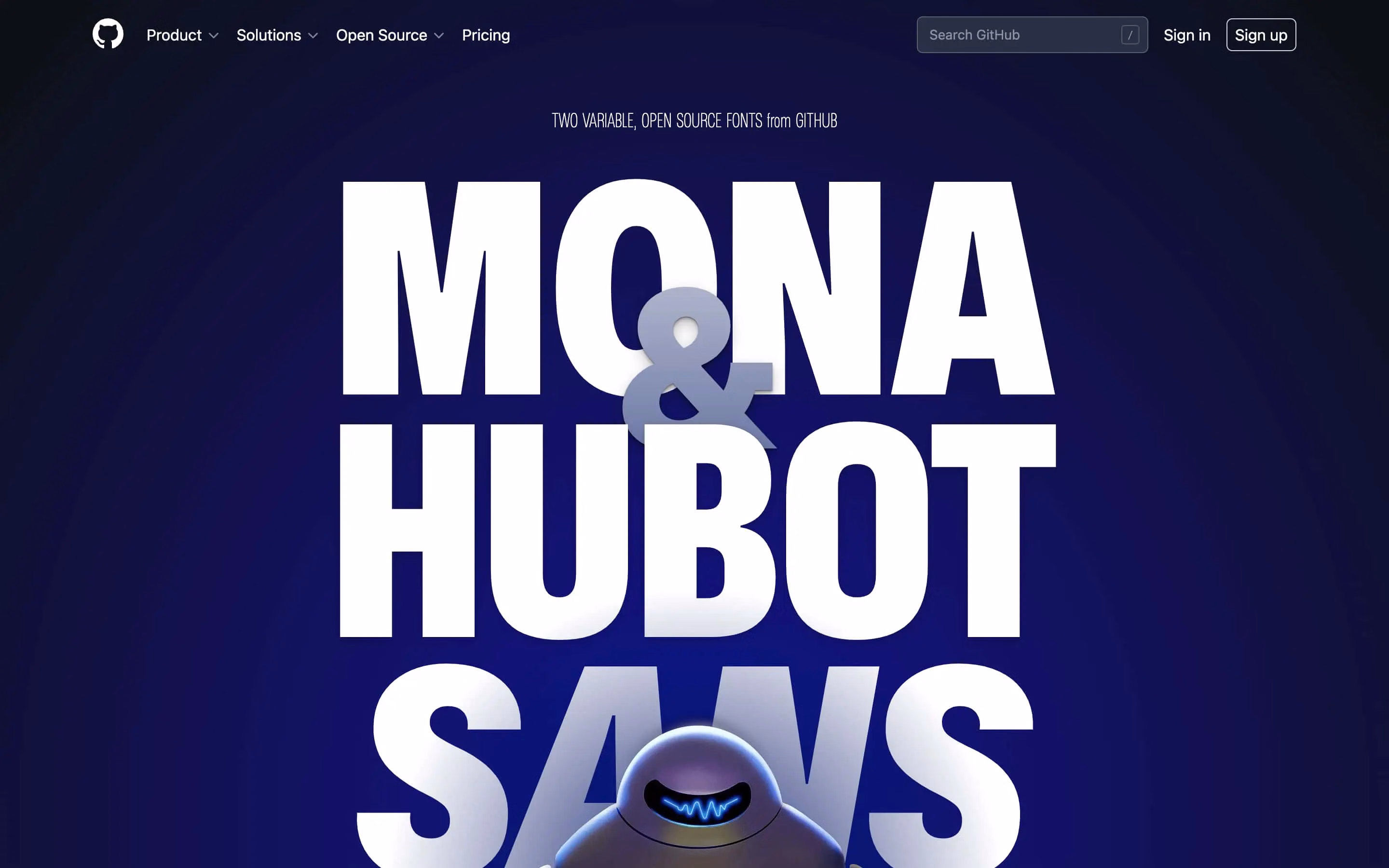 How to use huge type on the web