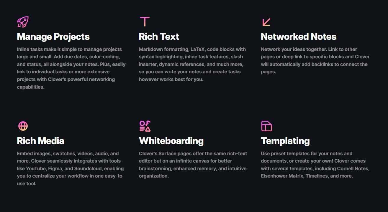 Clover V1 - Notes App | Prototypr Toolbox