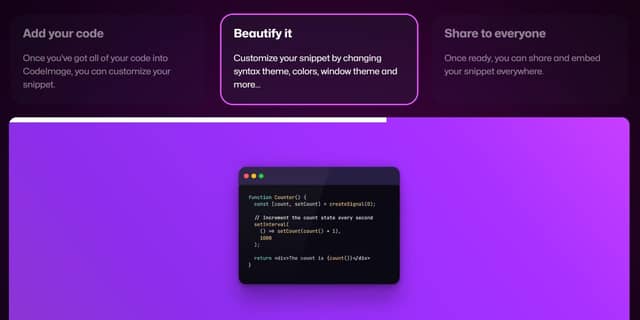 CodeImage - Create beautiful code snippets | Prototypr Toolbox