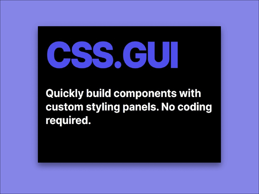 CSS.GUI - Open Source Visual Editor | Prototypr Toolbox