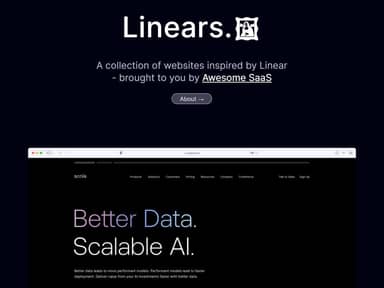 Linears - Collection of Linear inspired websites | Prototypr Toolbox