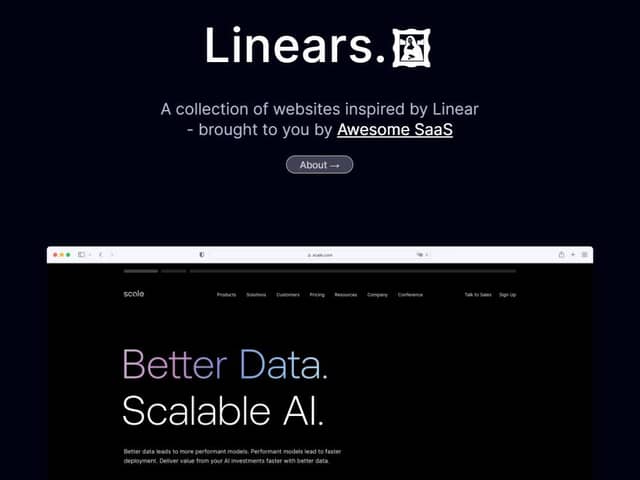 Linears - Collection of Linear inspired websites | Prototypr Toolbox