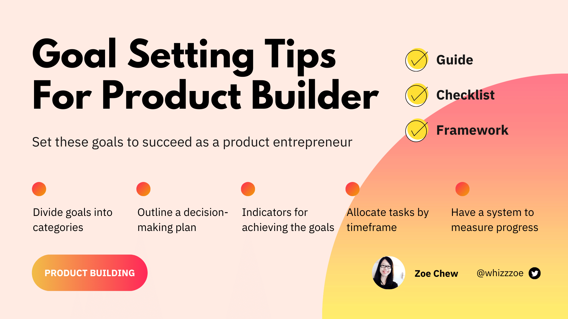 How to set the right goals as a product maker?