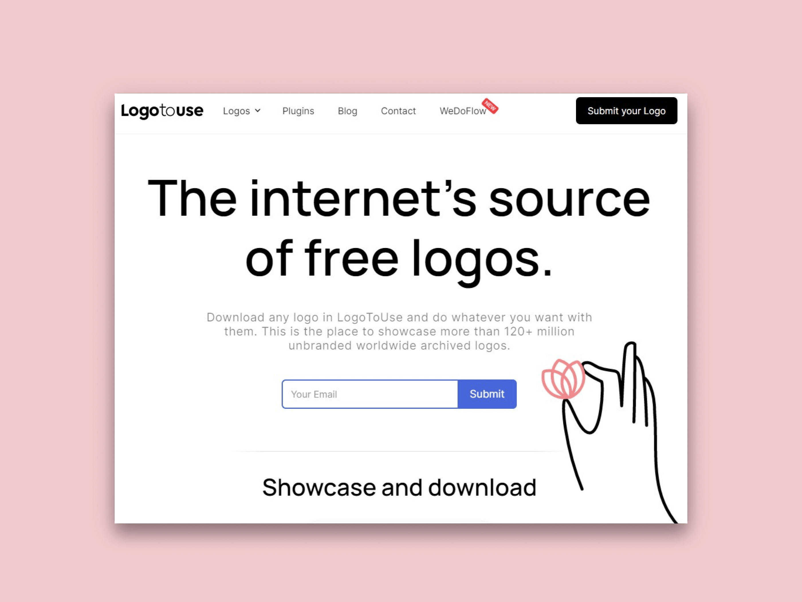 Brand logo for external website's link