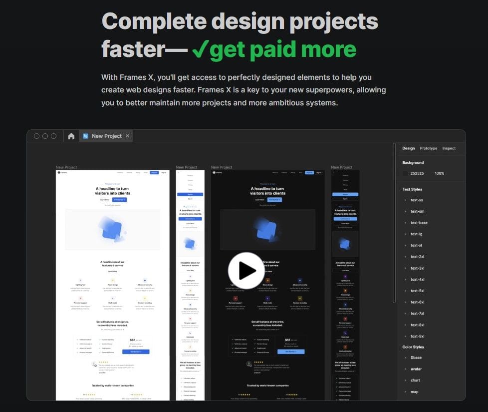 Frames X - UI Kit & Design Handbook for Figma | Prototypr Toolbox