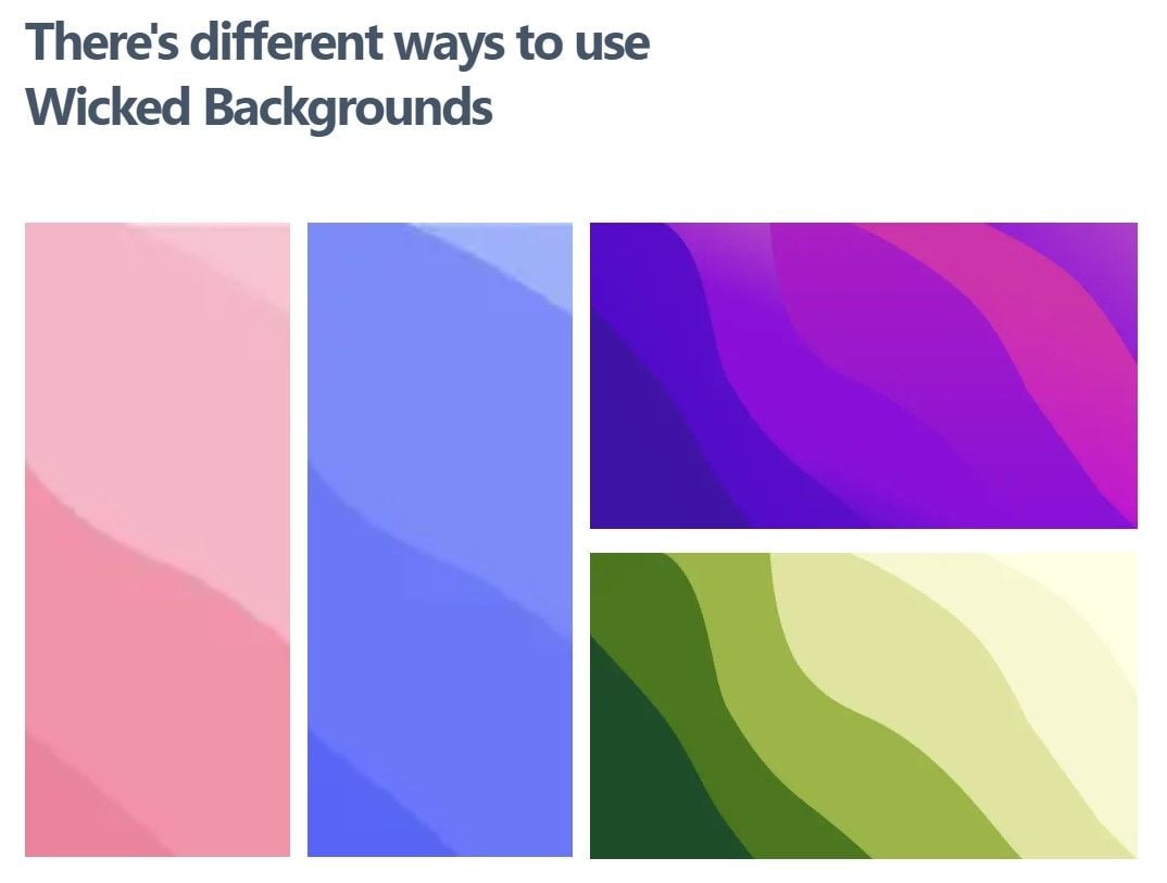 Wicked Backgrounds - Beautiful Wave Gradient Generator | Prototypr Toolbox
