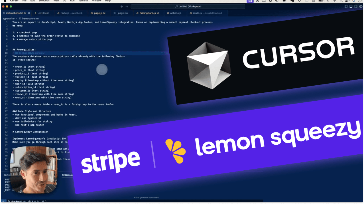 Cursor AI: Crafting Prompts and Instructions to Build Full Stack Apps