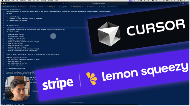 Cursor AI: Crafting Prompts and Instructions to Build Full Stack Apps