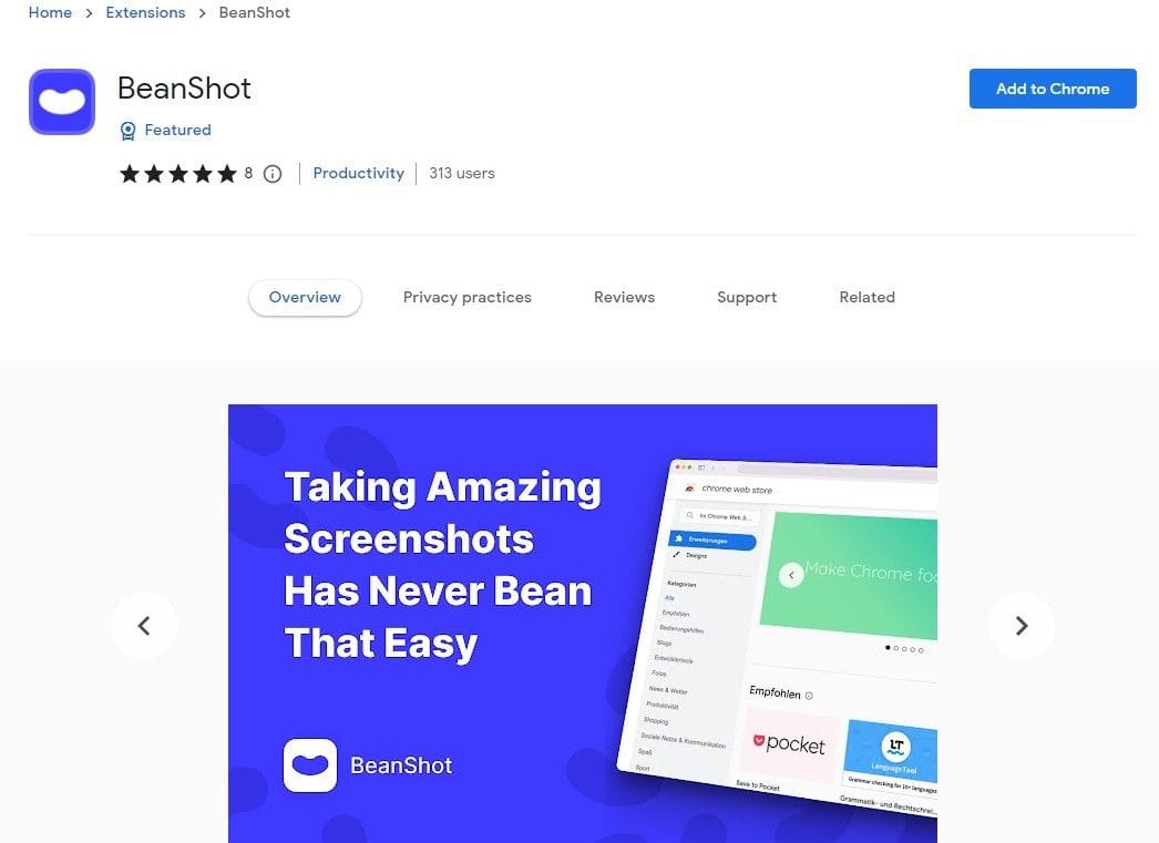 BeanShot - Take beautiful screenshots | Prototypr Toolbox