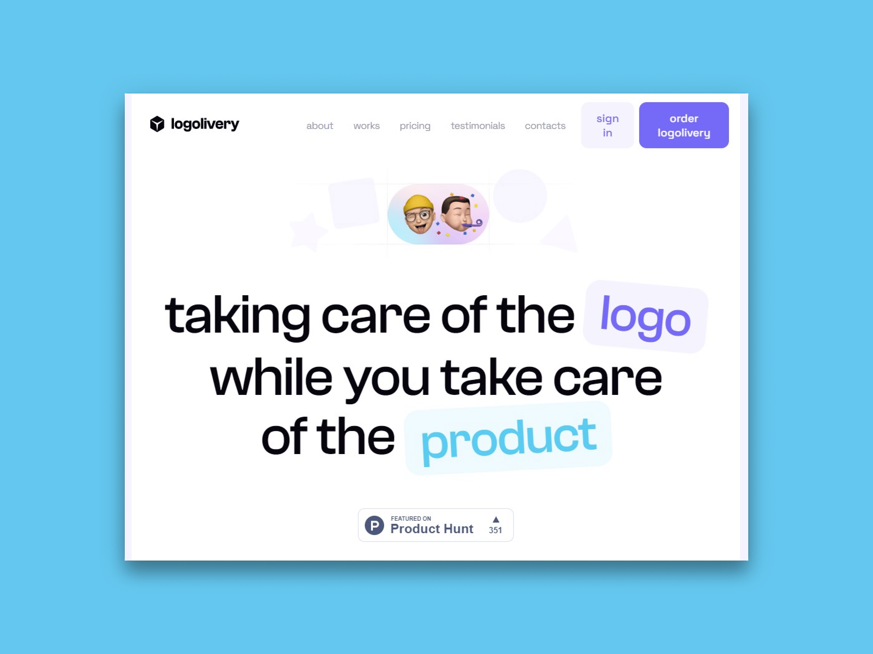 Brand logo for external website's link