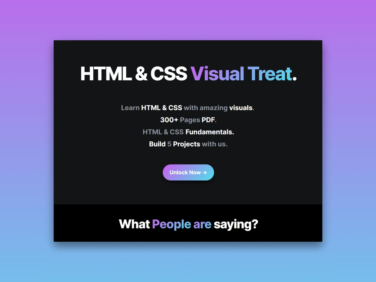 HTML & CSS Visual Treat - An e-book to learn HTML & CSS visually ...