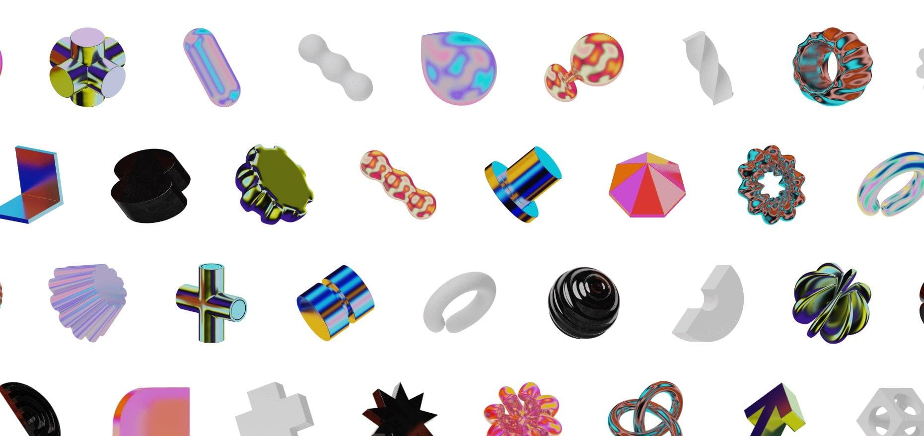 Bloom Objects - 450+ abstract 3D shapes in unique textures | Prototypr ...