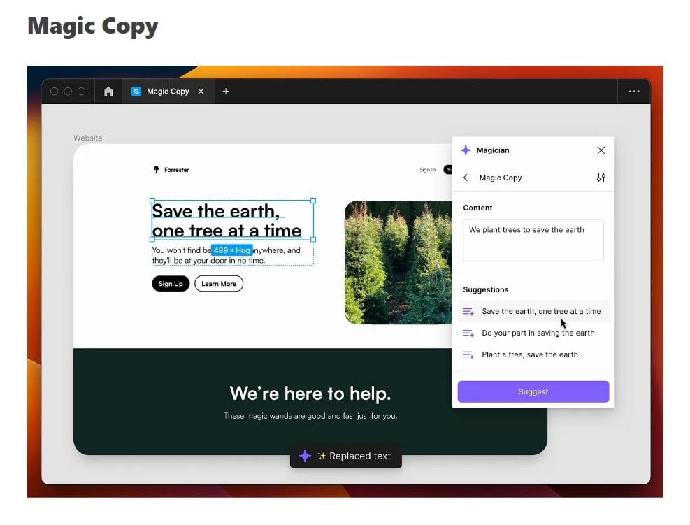 Magician - AI-powered Figma plugin | Prototypr Toolbox