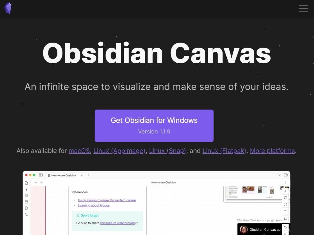 Obsidian Canvas - Visually organize your ideas | Prototypr Toolbox