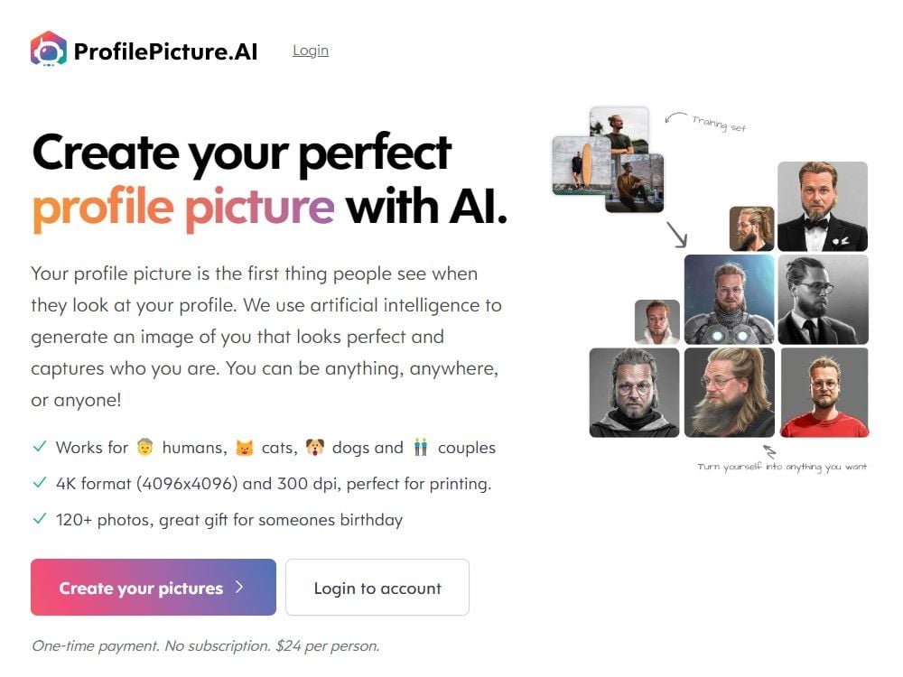 Profile Picture AI - AI-powered avatar generator | Prototypr Toolbox