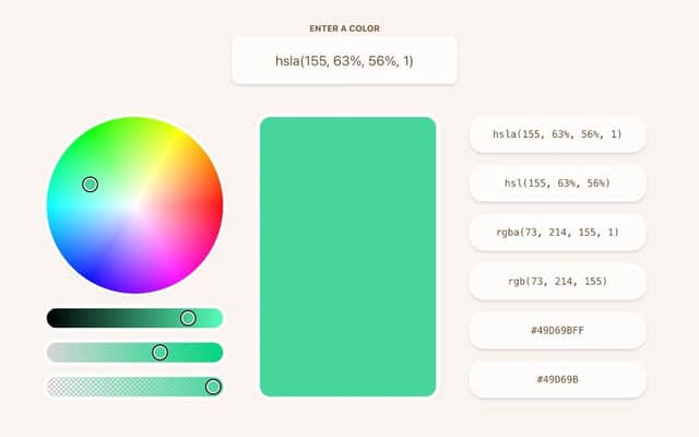 cccolor - Clean & simple HEX, RGB & HSL color picker tool | Prototypr ...