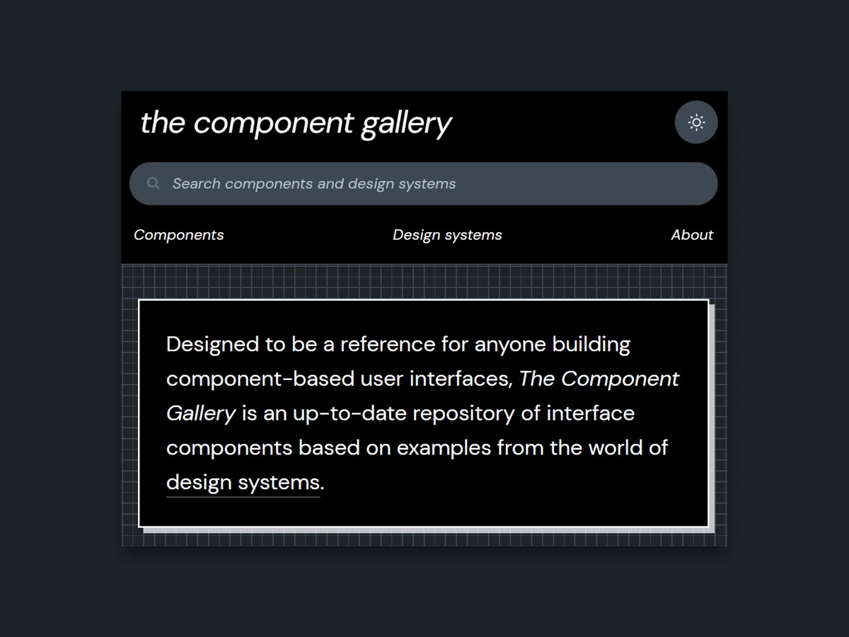 The Component Gallery - From the world's best design systems ...
