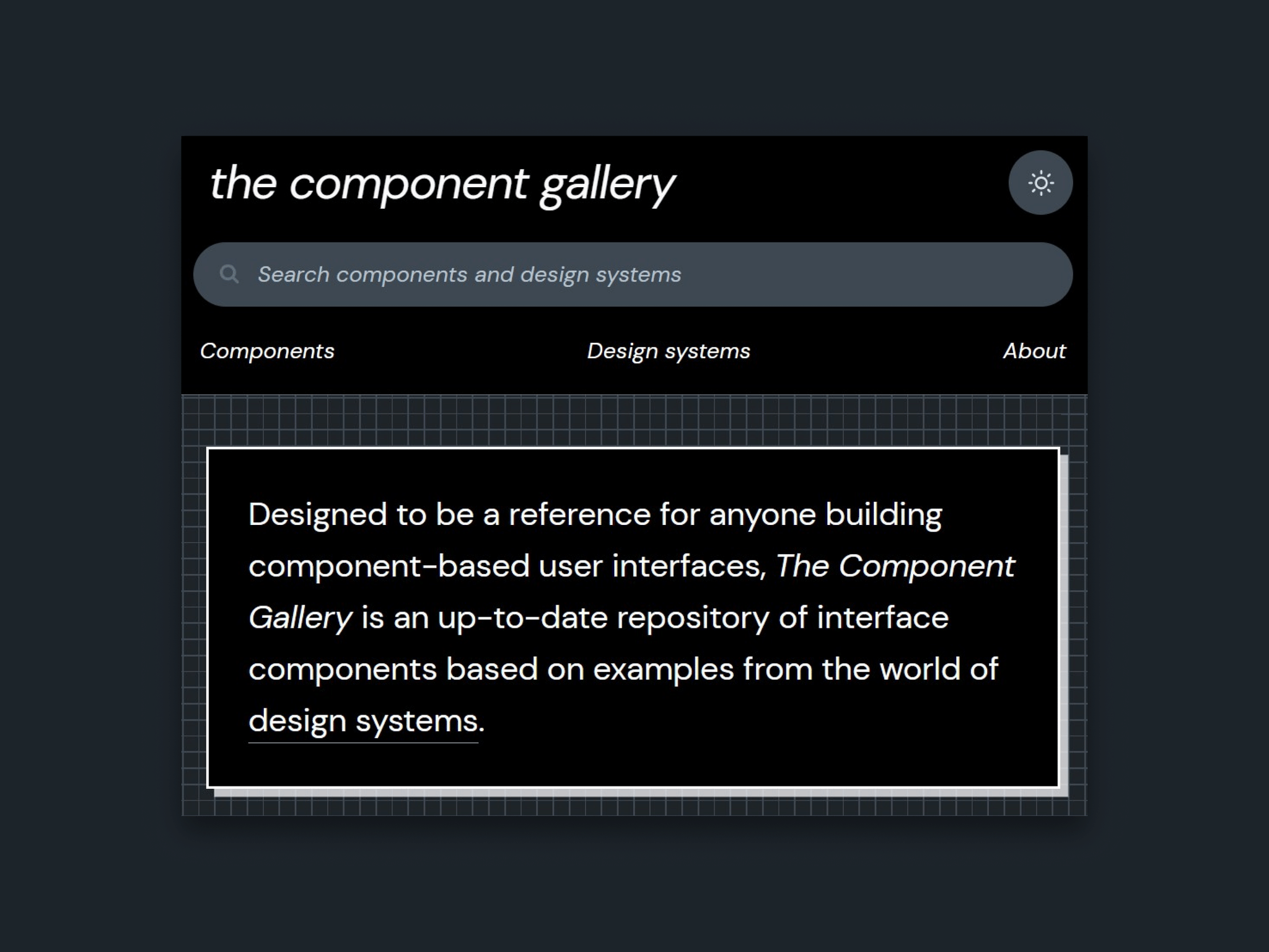 The Component Gallery - From the world's best design systems ...