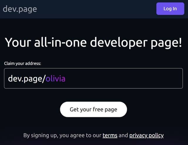 Dev.page - All-in-one developer page | Prototypr Toolbox
