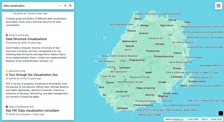 featured image for Hackerverse: Mapping Hacker News for fun