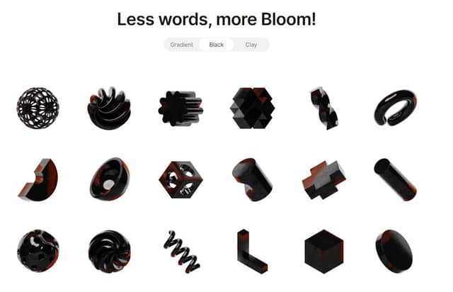 Bloom Objects - 450+ abstract 3D shapes in unique textures | Prototypr ...