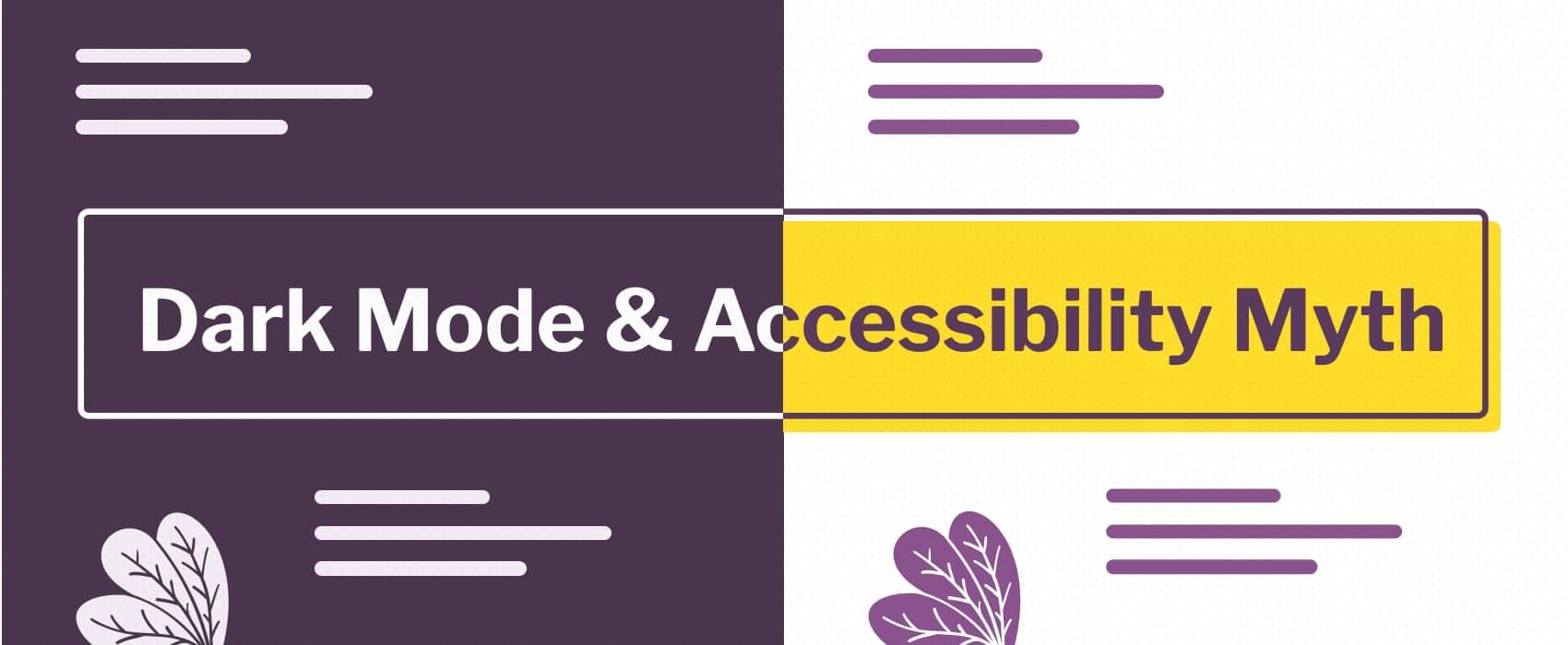 featured image for Dark mode & accessibility myth