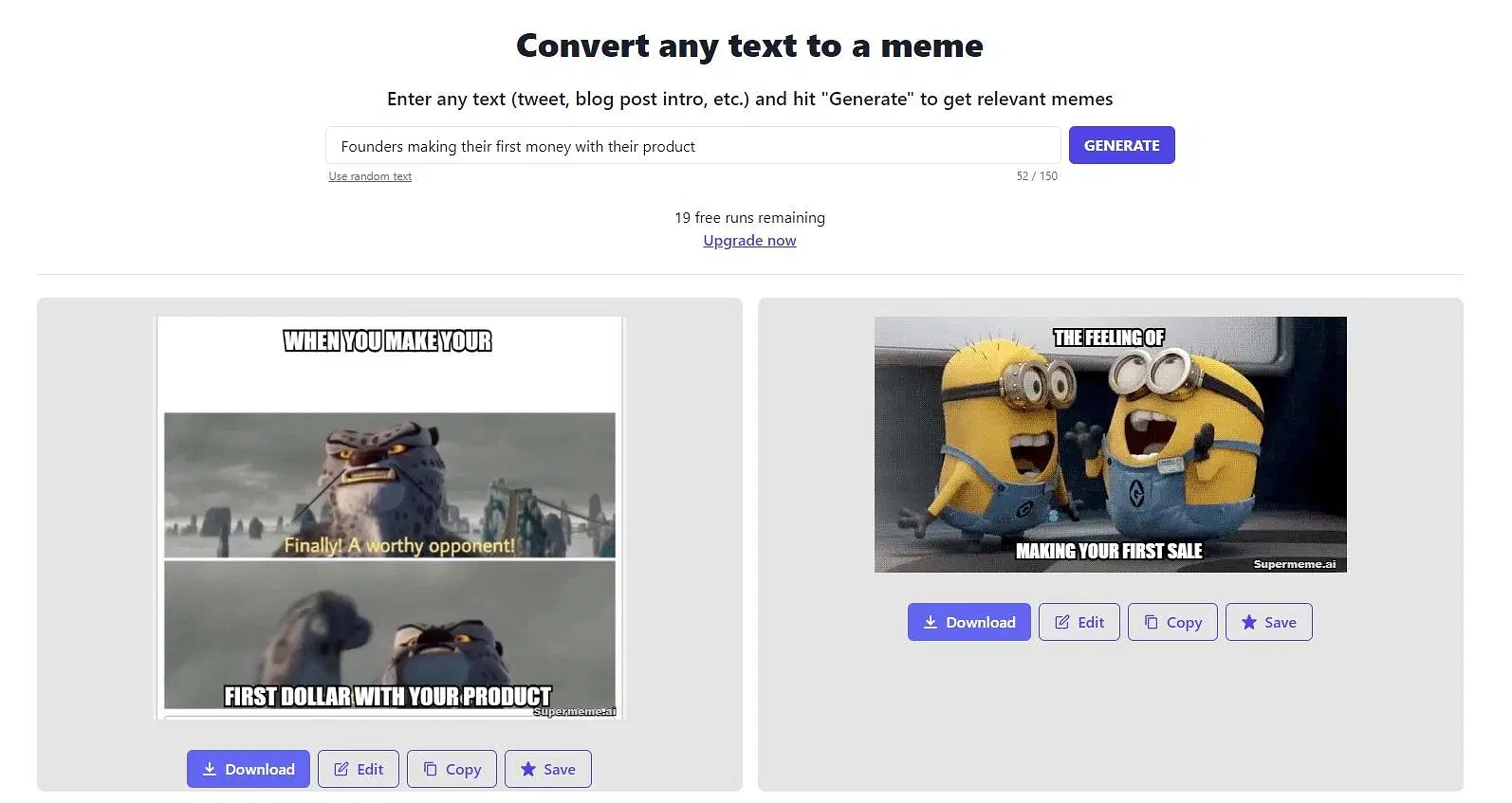 Supermeme.ai: AI-Powered Meme Generator Creates Custom Memes in