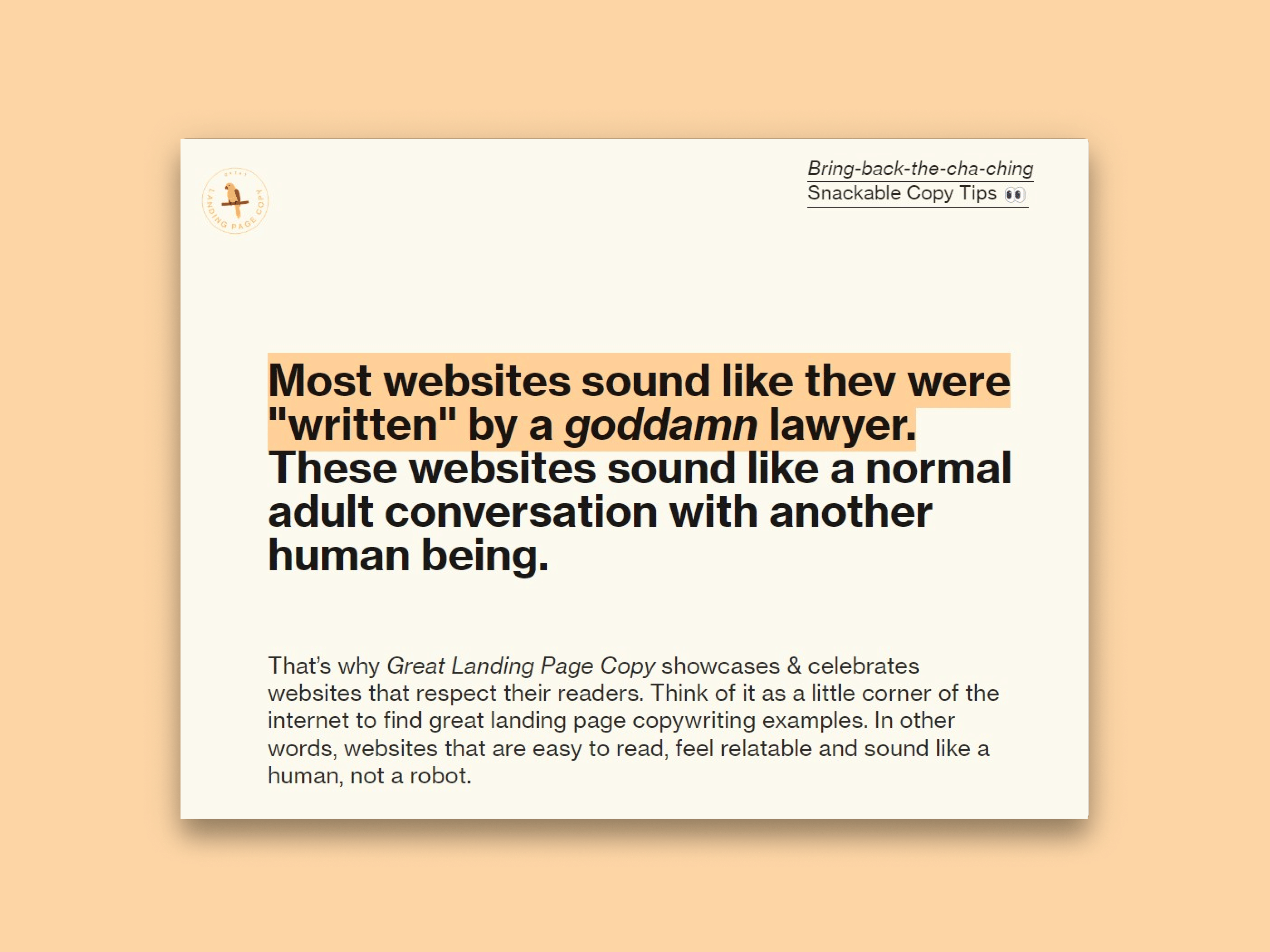 Brand logo for external website's link