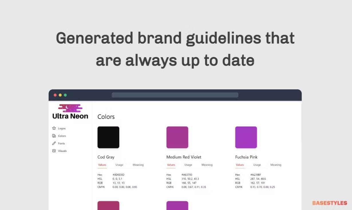Base Styles - Centralize your brand | Prototypr Toolbox