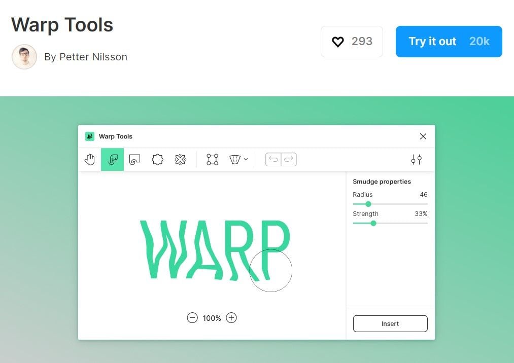 Warp Tools - A set of warp tools in Figma | Prototypr Toolbox