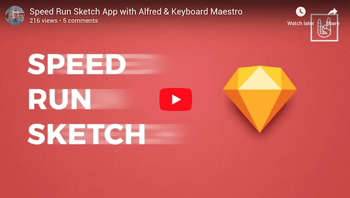 featured image for Speed Run Sketch App with Alfred & Keyboard Maestro – YouTube