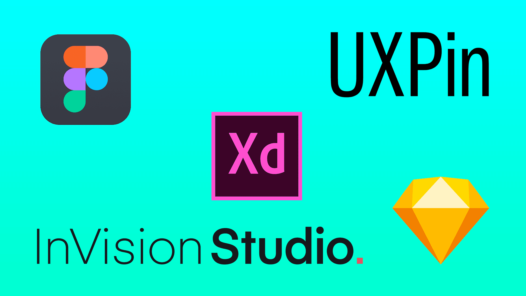 featured image for My big tool comparison: Sketch, Figma, Adobe XD, UXPin and InVision Studio.