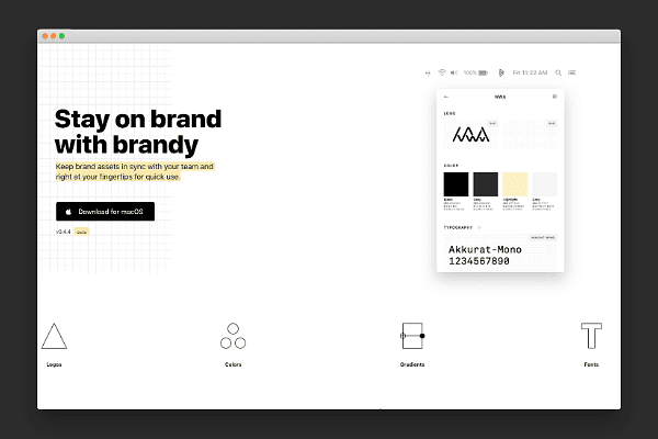 Brand logo for external website's link