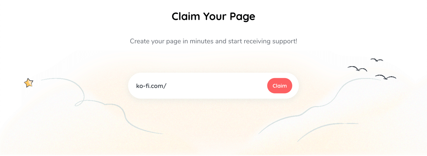 Claim your ko-fi page