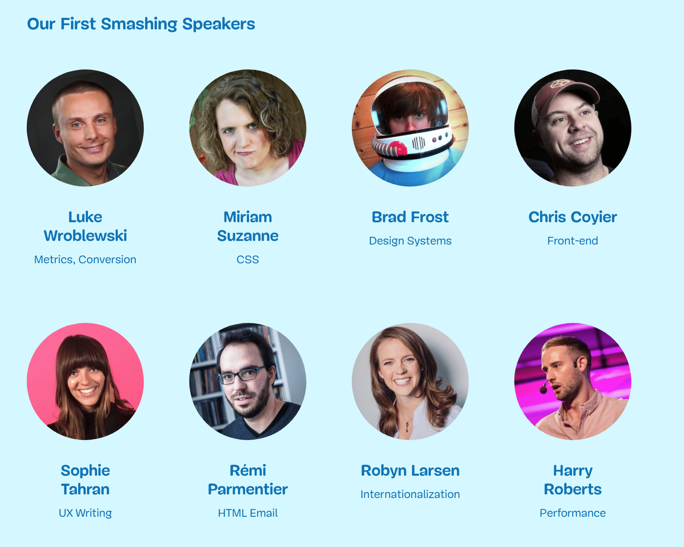 Smashing Magazine Speakers