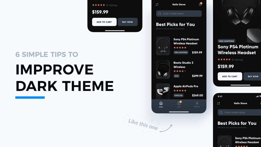 featured image for 6 Tips to Make Better Dark Theme