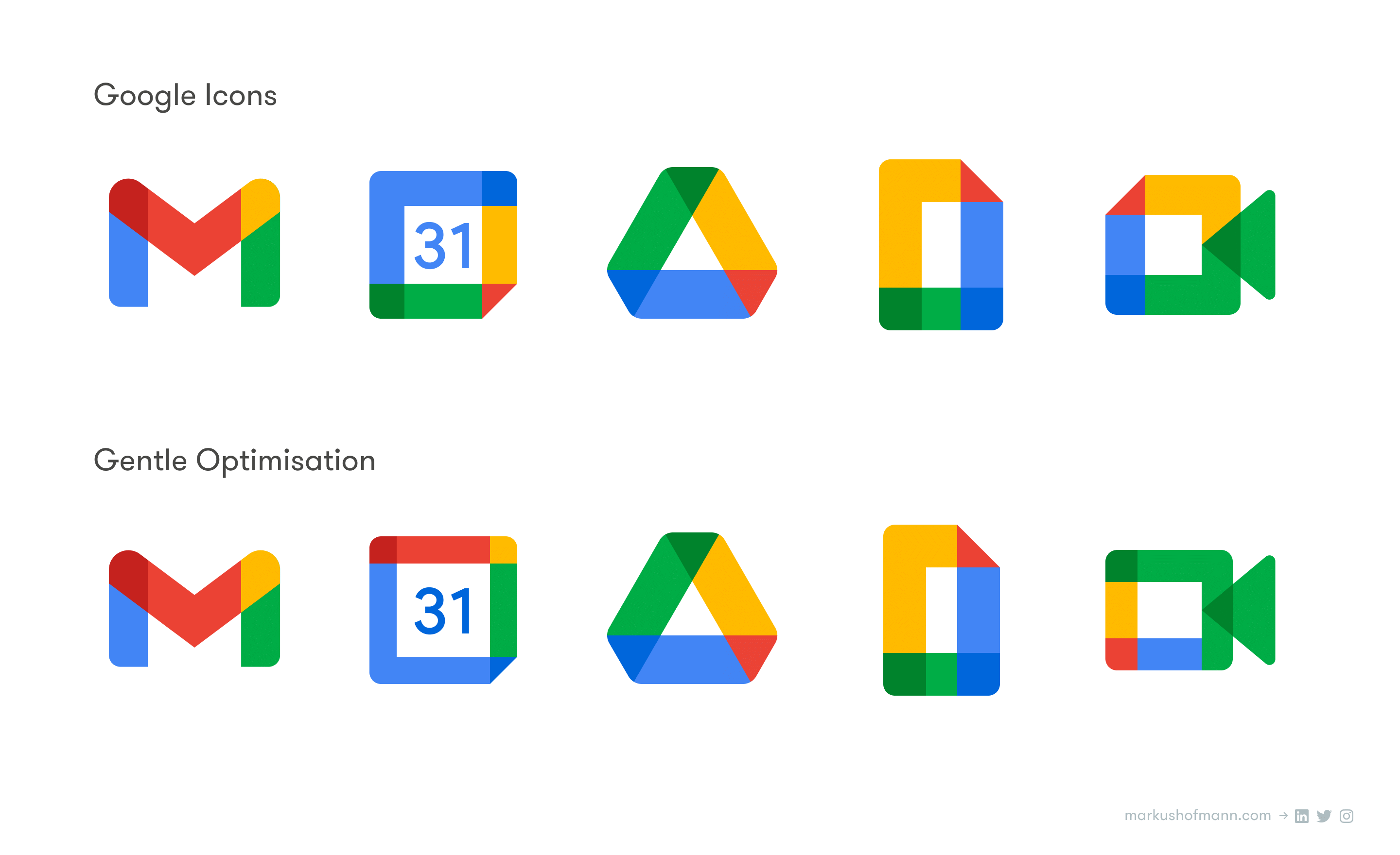 Why Google’s new app logos are pretty (&) bad