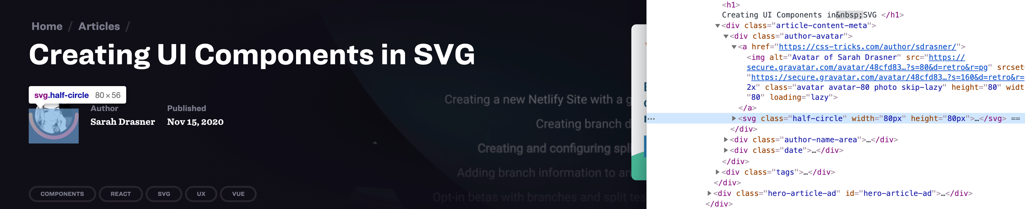 featured image for Creating UI Components in SVG