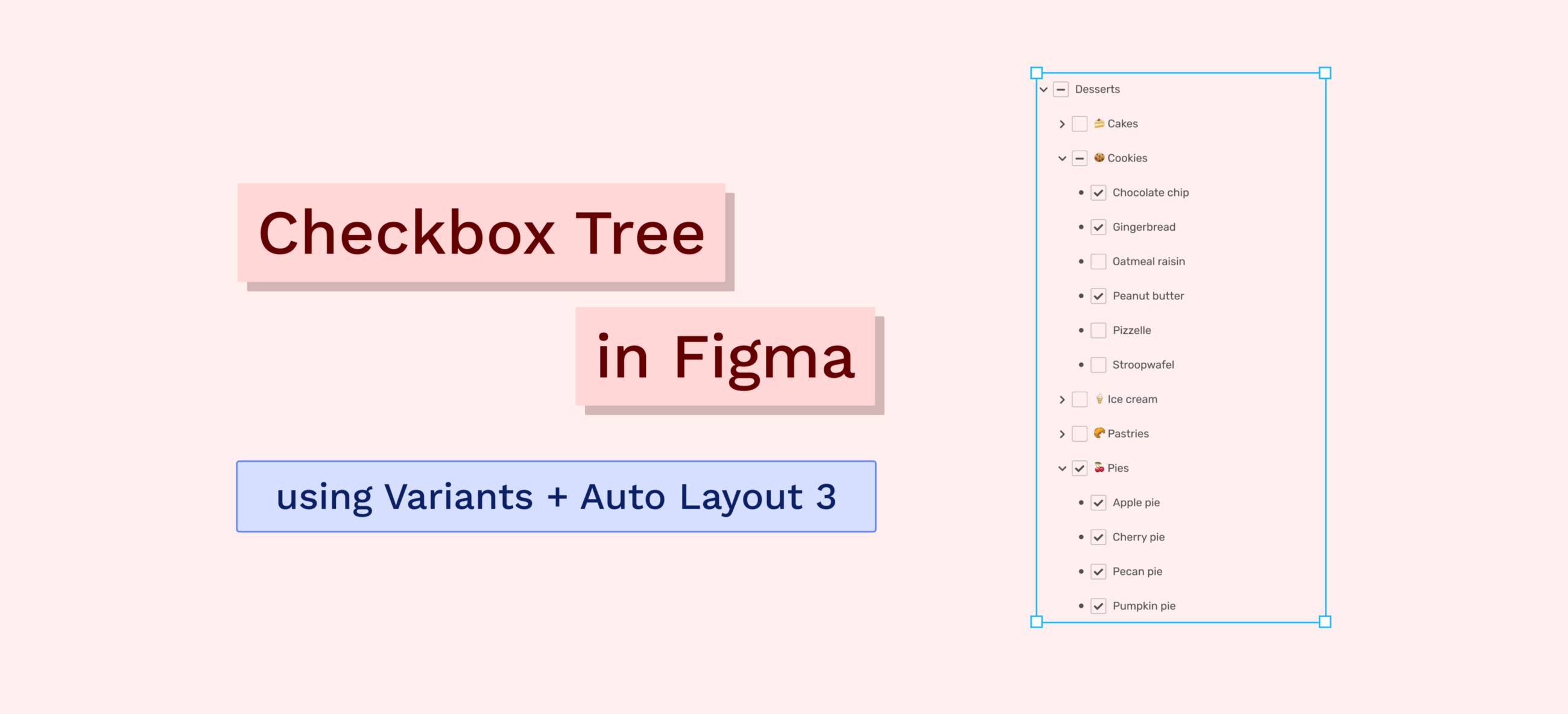 featured image for Checkbox Tree Component in Figma