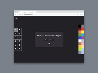 PixelCraft - Built using HTML5 Canvas | Prototypr Toolbox