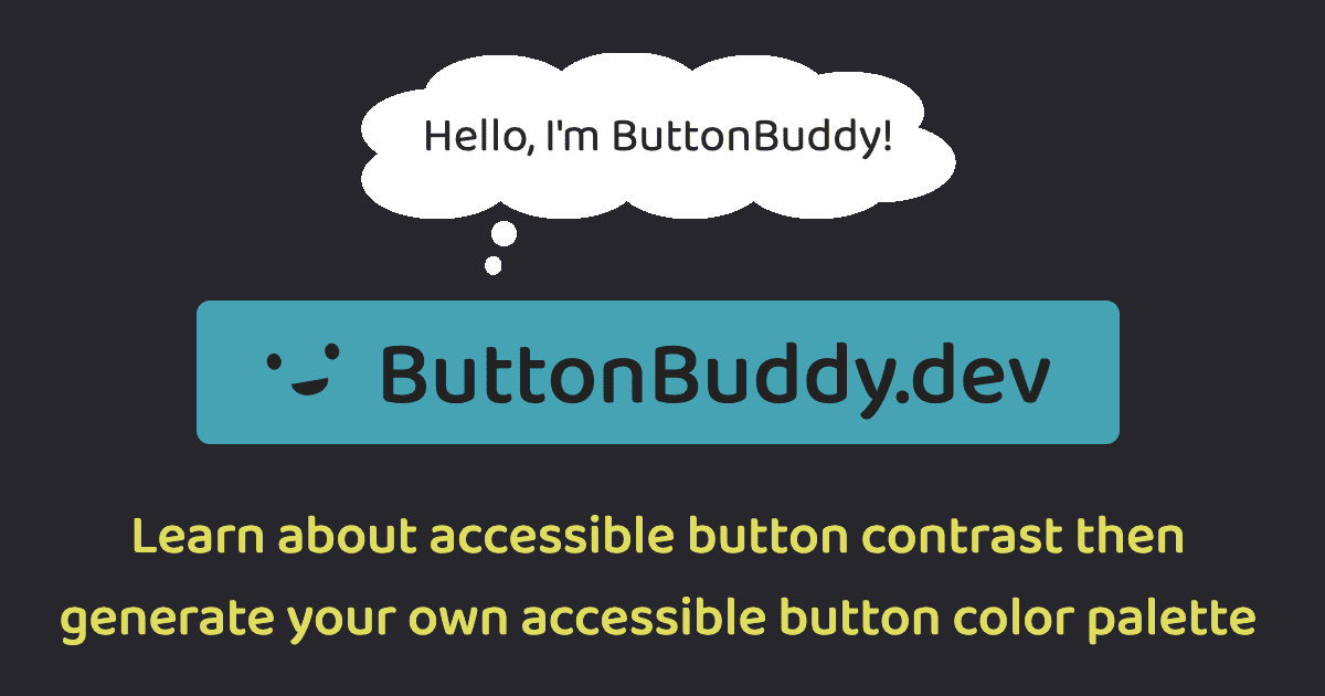 featured image for ButtonBuddy – Accessible button contrast generator