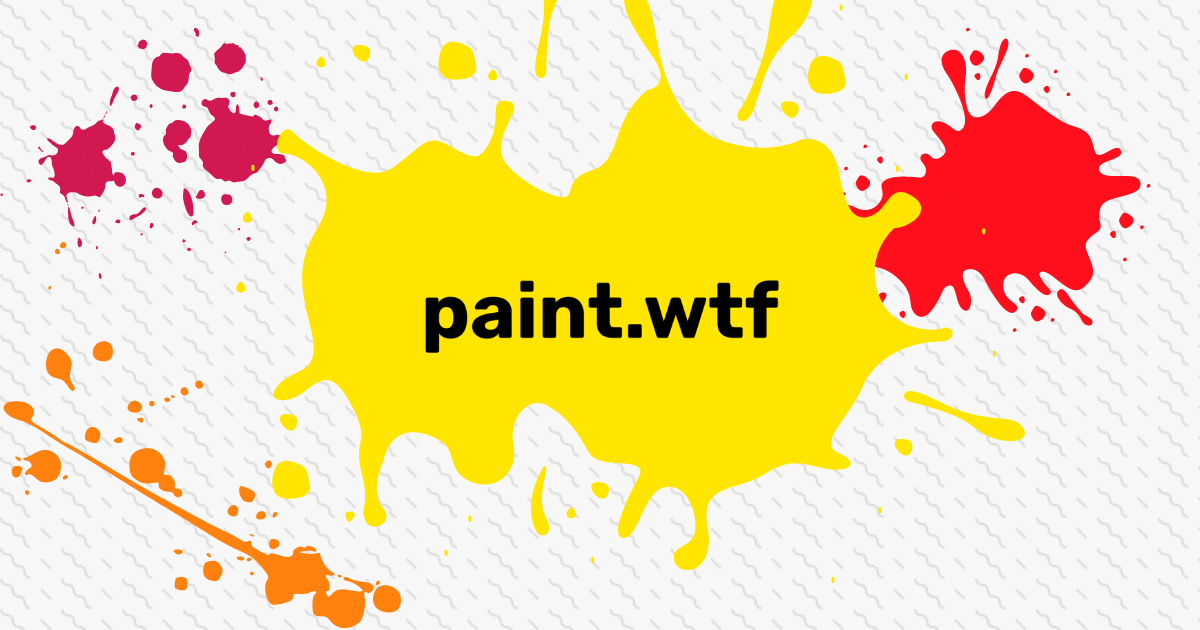 featured image for Paint.wtf