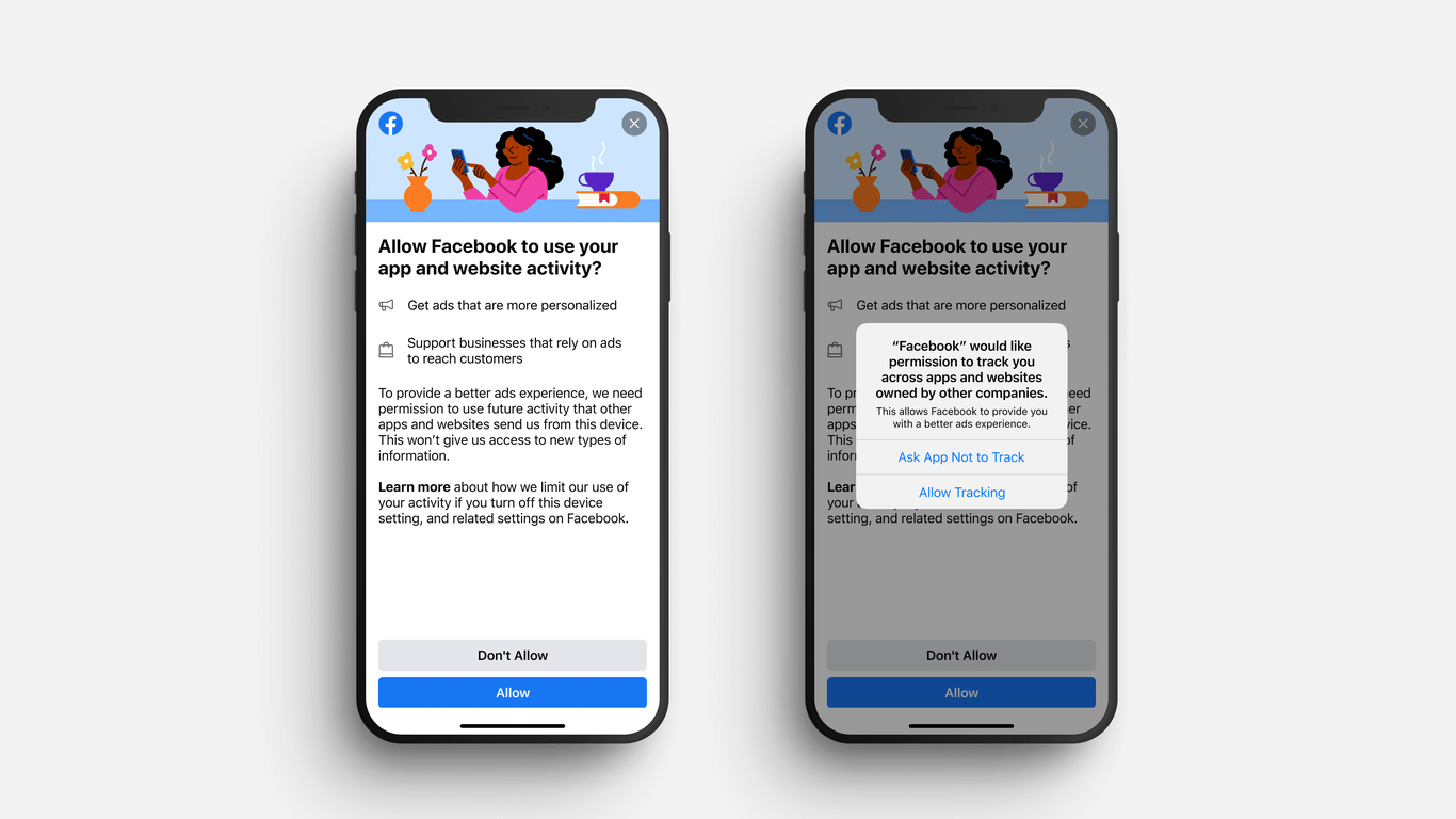 featured image for FB testing screen to encourage users to accept active tracking